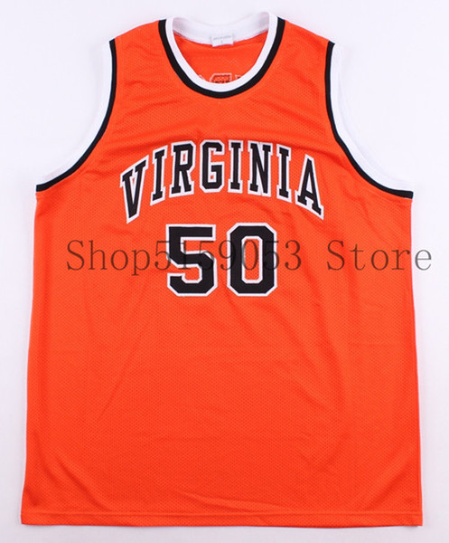 Virginia Cavaliers Colegio # 50 Ralph Sampson Baloncesto Jersey Embroidery Stitched Customize any number and name Jerseys