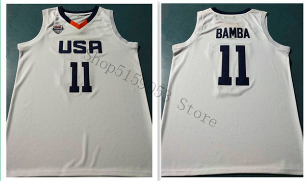 USA BAMBA Basketball Jersey Embroidery Stitched Customize any number and name Jerseys