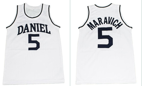 Pete Maravich #5 Daniel High School New Men Basketball Jersey Embroidery Stitched Customize any number and name Jerseys