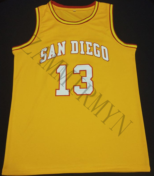 WILT CHAMBERLAIN #13 SAN DIEGO CONQUISTADORS basketball jersey Embroidery Stitched Customize any number and name Jerseys