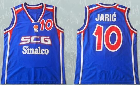 Marko Jaric 10 Serbia and Montenegro Basketball Jersey Stitch Sewn Embroidery Stitched Customize any number and name Jerseys