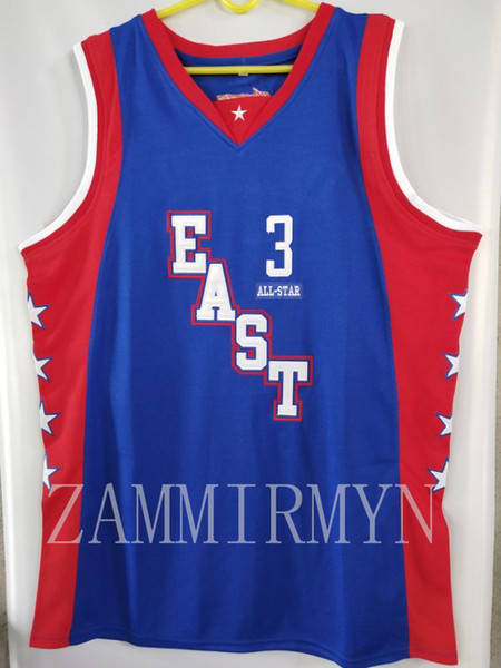 IVERSON 3 1980 all-star basketball jersey Embroidery Stitched Customize any number and name Jerseys