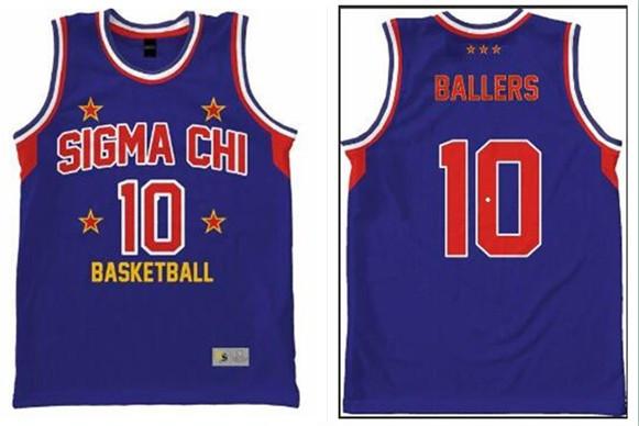 Sigma Chi - Retro Ballers Basketball Jersey Embroidery Stitched Customize any number and name Jerseys