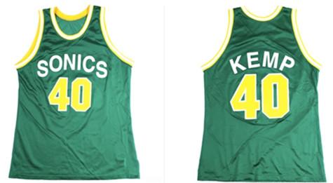 40 Vintage Shawn Kemp Basketball Jersey Embroidery Stitched Customize any number and name Jerseys