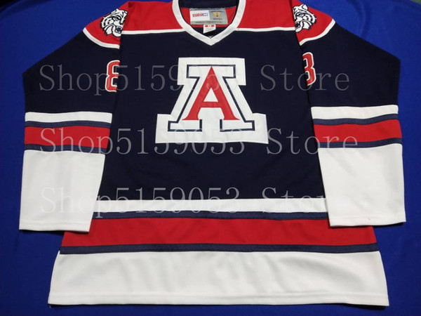 University of Arizona Wildcats Hockey Jersey Embroidery Stitched Customize any number and name Jerseys