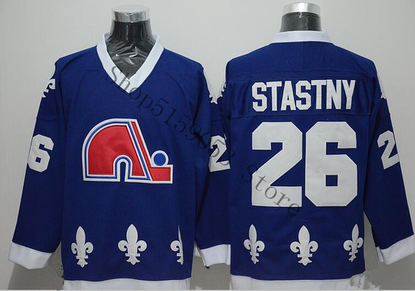 Quebec Nordiques Winter Classic Men 26 Peter Stastny Ice Hockey Jerseys