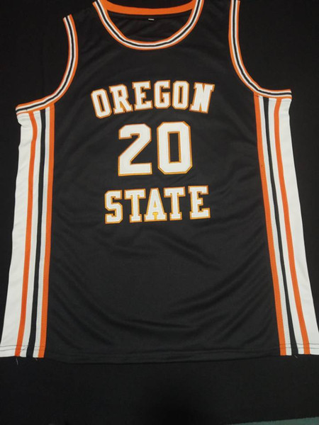 Oregon State College Retro Basketball Jersey Men's Stitched Custom Any Number Name Jerseys