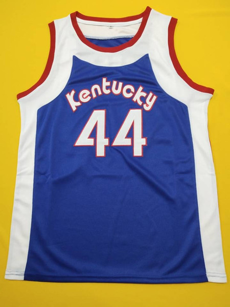 Kentucky # 44 Louie Dampier Dan Issel azul retro para hombre de baloncesto jerseys Embroidery Stitched Customize any number and name Jer