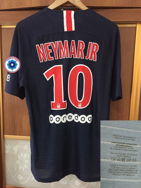 2018 Match Worn Player Issue Le Bleuet De France Jersey MBAPPE CAVANI NEYMAR JR maillot Memory Armistice Day100 Shirt