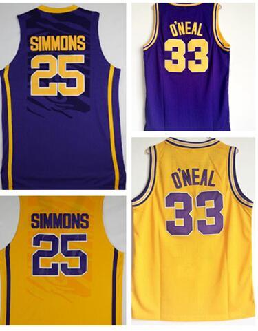 Top good price Trainers University 33 O'Neal 25 SIMMONS College Basketball jerseys,College Basketball wear,online shopping stores for sale