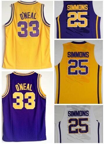 TOP Trainers 33 O'Neal 25 SIMMONS College Basketball jerseys,University online shopping stores for sale,best sports College Basketball wear