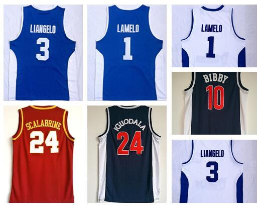 online store MENS 24 SCALABRINE 32 WALTON 33 ABOUL.JABBAR ALCINDOR 3 LIANGELO 1 LAMELO 10 BIBBY 24 IGUODALA College Basketball Jersey WEAR