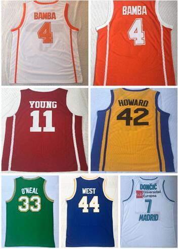 2022University 33 Johnson 11 Young 7 Doncic 4 BAMBA 33 ALCINDOR 42 HOWARD Basketball jerseys,College Basketball Wears,MEN online store