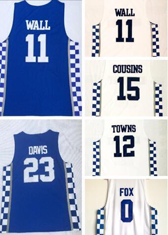 Discount Cheap buy Kentucky College fan clothing Basketball jerseys,15 COUSINS 0 FOX 12 Towns 4 BAMBA 42 HOWARD 23 DAVIS Basketball Wears