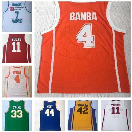 Discount Cheap buy fan clothing Basketball Jerseys,33 Johnson 11 Young 7 Doncic 4 BAMBA 33 ALCINDOR 42 HOWARD Basketball Wears online store