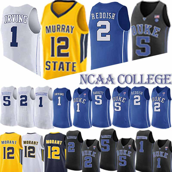 NCAA Duke Blue Devils Jersey 1 Zion Williamson 12 Ja Morant University jerseys 2 Cam Reddish 5 RJ Barrett jersey 2019 new men