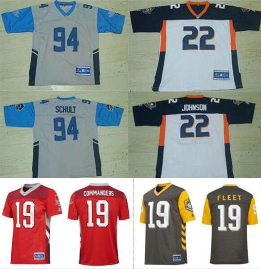 2019 custom AAF Football SALT LAKE STALLIONS STARTER ORLANDO APOLLOS SAN DIEGO FLEET SAN COMMANDERS JERSEY MEN S-5XL