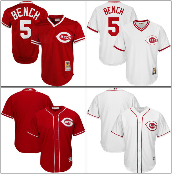 Men Cincinnati New Cheap Blank Jersey Reds Johnny 5 Bench Player Custom Baseball Jerseys