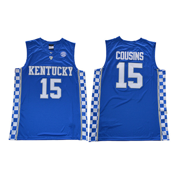 Mens DeMarcus Cousins Jersey Collection Kentucky Wildcats College Basketball Jerseys High Quality Stitched Name&Number Size S-2XL