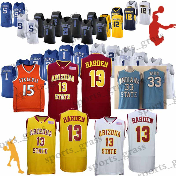 NCAA Wear Arizona State Devils James 13 Harden Carmelo 15 Anthony Scottie 33 Pippen Basketball Wears Top quality