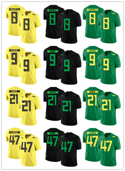 Custom Men Women Kid Oregon Ducks College Football Jersey Marcus Mariota LeGarrette Blount 21 LaMichael James Kiko Alonso Football Shirts