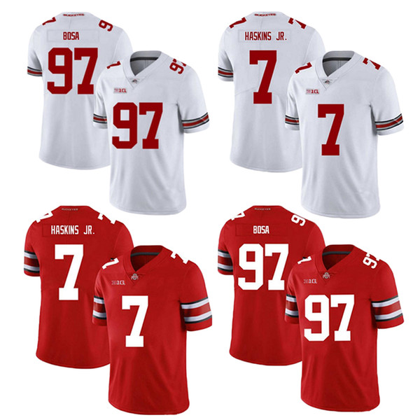 Ohio State Buckeyes NCAA jerseys 7 Dwayne Haskins Jr jersey 97 Nick Bosa American College Football Wear High quality fabric