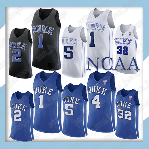 NCAA Duke Blue Devils College jersey 1 Zion Williamson 2 Cam Reddish jersey 5 RJ Barrett 4 Redick 32 Laettner Basketball Wears