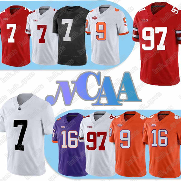 NCAA 7 Dwayne Haskins Jr jersey 97 Nick Bosa 13 Tua Tagovailoa Trevor Lawrence American College Football Wear jersey