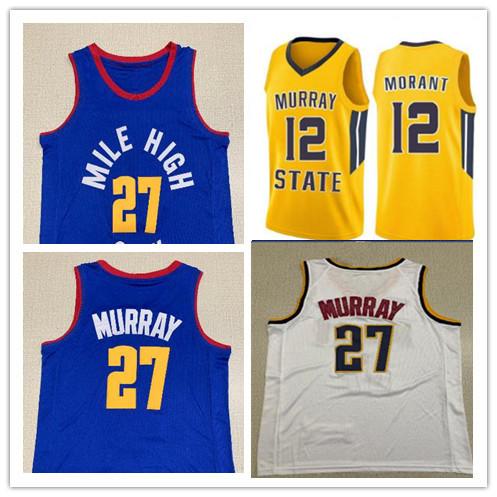 NCAA Mile High Jamal 2019 Murray Jersey College Murray 27 Basketball Wears University Shirt Blue Mile High School Jersey