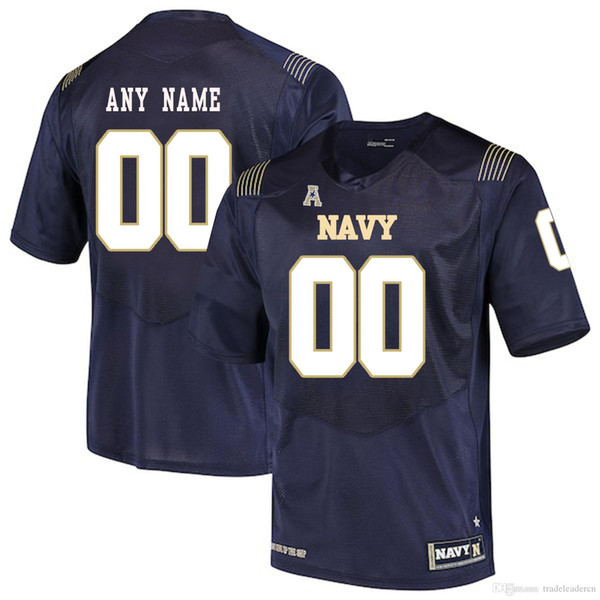 Custom Mens Youth Navy Midshipmen Any Name Any Number Personalized Kids Man Home Away NCAA College Football Jerseys