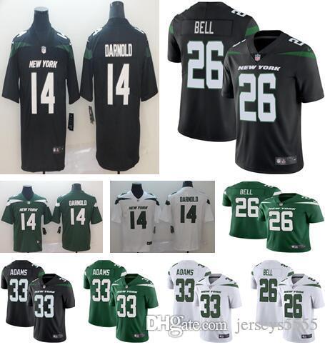 2019 NEW Men women kid New York 26 Le'Veon Bell Jerseys ny jets 33 Jamal Adams 14 Sam Darnold black green white youth american football