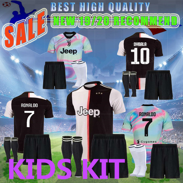 NEW 2019 2020 Italy juve Champions League kids kit RONALDO JUVENTUS Soccer Jersey 19 20 DYBALA MARCHISIO MANDZUKIC D.COSTA Football Shirt