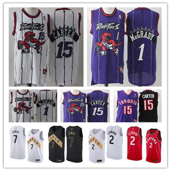 2019 Toronto Kawhi 2 Leonard Raptors Jersey Retro Mesh Vince 15 Carter Tracy 1 McGrady Jersey New Kyle 7 Lowry Jerseys