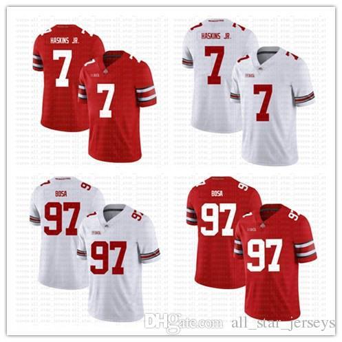 cheap sale Ohio State Buckeyes 97 Nick Bosa Jersey NCAA 7 Dwayne Haskins Jr American College Football Wear