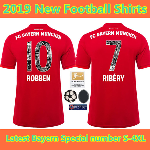 19 20 Bayern Munich S-4XXL Soccer Jerseys 2019 2020 LEWANDOWSKI VIDAL HUMMEL MULLER KIMMICH EA SPORTS Special number Football shirt