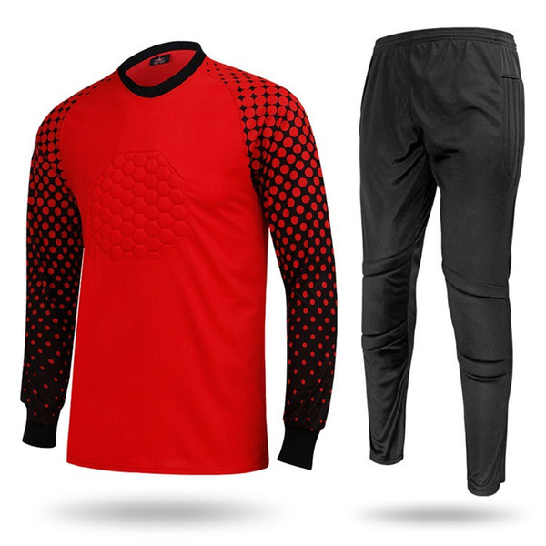 Hottest Sale Football Goalkeeper Long Sleeve Shirt Long Pant Athletic Adult Soccer Jersey Shirts Men's Sweater Jerseys