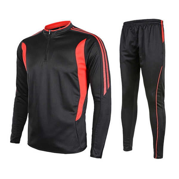 DHL/Fedex Adult Clothes Soccer Jersey Men Sweater Jerseys Goalkeeper Long Sleeve Short Pants Athletic Football Running Trainning Clothing