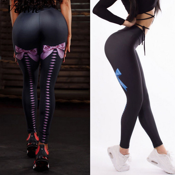 Sexy women Hot yoga pants Sport leggings Purple Fitness gym leggings For women Girls Running High Waisted Workout apparel Female