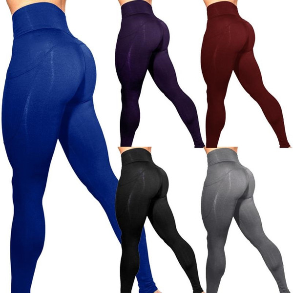 Women's Solid Workout Leggings Fitness Sports Gym Running Yoga Athletic Pants 8.10 #180569