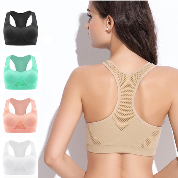 [5Colour/3size] Professional Absorb Sweat Top Athletic Running Sports Bra , Gym Fitness Women Seamless Padded Vest Tanks M L XL