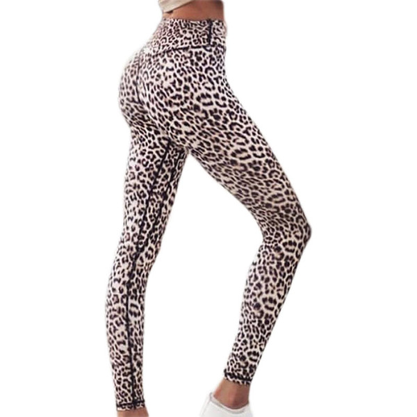 Sexy Leopard Print High Waist Yoga Leggings Hip Push Up Stretch Yoga Pants Compression Running Tights Jogging Sport Leggings