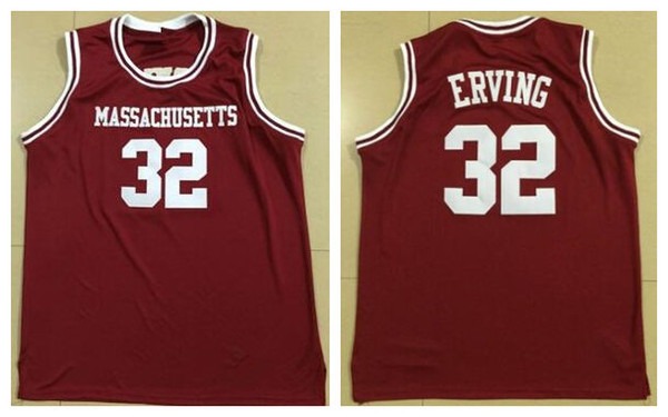 Julius Erving Dr. J 1971 UMASS True School Massachusetts College Retro Classic Basketball Jersey Mens Custom any Number and name Jerseys