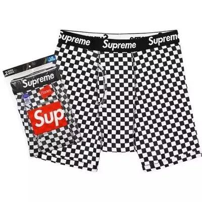 Fashion Unisex Underwear Briefs Cotton SS18 HANES CHECKER BOXER BRIEF Breathable Letter Underpants Shorts Sup