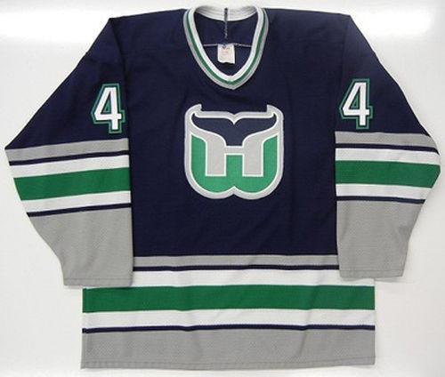 KEVIN DINEEN 44 CHRIS PRONGER HARTFORD WHALERS Hockey Jersey Embroidery Stitched Customize any number and name size Jerseys