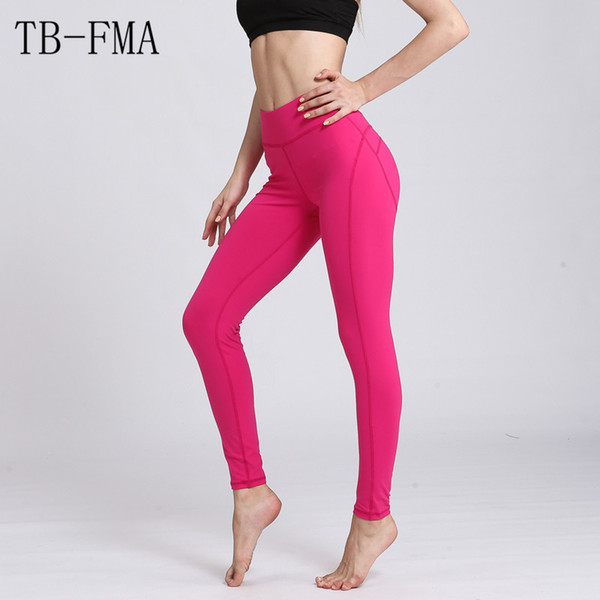 Yoga Pants Wide Waistband Quick Dry Workout Yoga Leggings Fitness Solid color Running Tights Push Hips Compression Sportswear