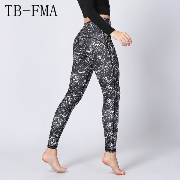 Printed Yoga Leggings Women Fitness Running Tights Push Hips Compression Sportswear Tights Sportswear Female Trousers Legging