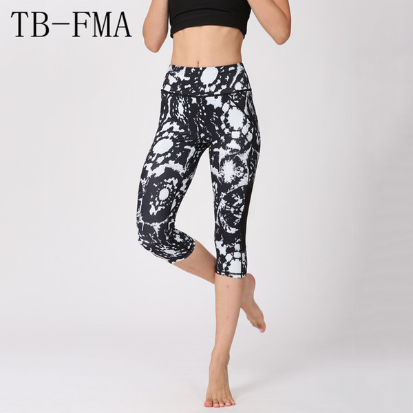 Printed Yoga Pants Women Stretchy Dry Fit Sports Leggings Gym Workout Fitness Running Sport Tights Yoga Sportswear Female