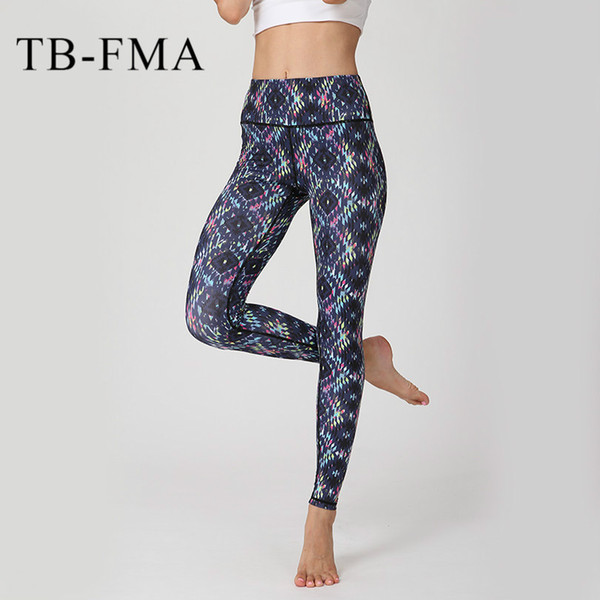 Floral Printed Yoga Pants Women Widen Waist Dance Fitness Leggings Running Tights Sportwear Female Trousers Compression Female