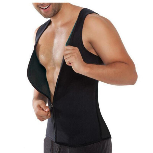 Men zipper Shaper Vest Slimming Belt Belly corset Men Slimming Vest Abdomen Corset Neopren Sweat Waist Trainer