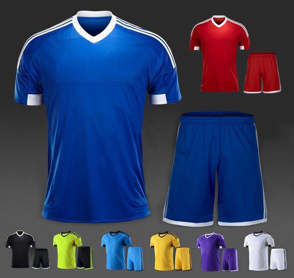 High praise Popular Running plate vertical stripe football team breathable absorbent games sports shirt suits short-sleeved training suit